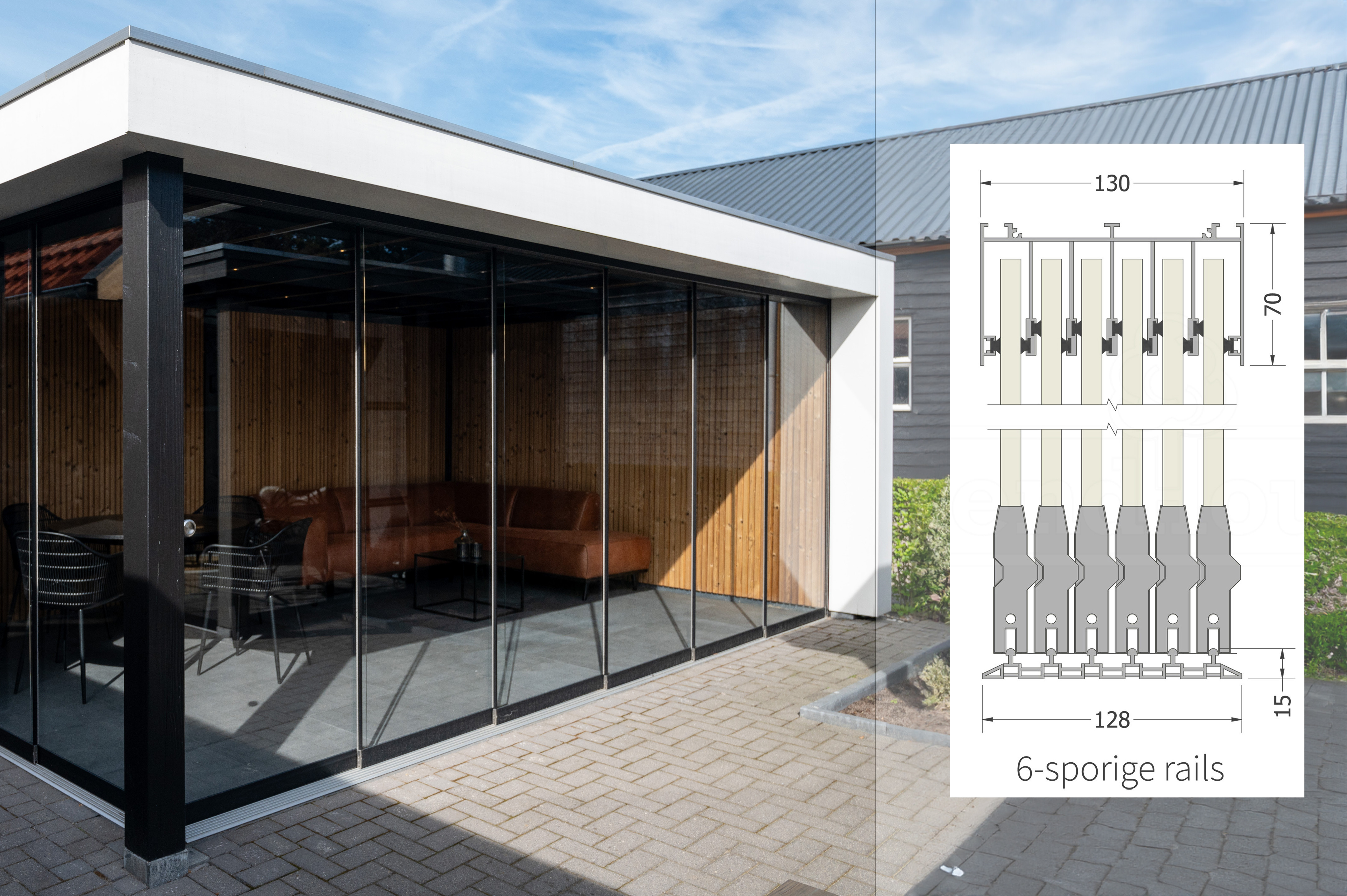 Trendhout-glazenschuifwand-glazen-schuifdeuren-met-meenemers-op-maat-laten-maken-6-sporige-rails-recths