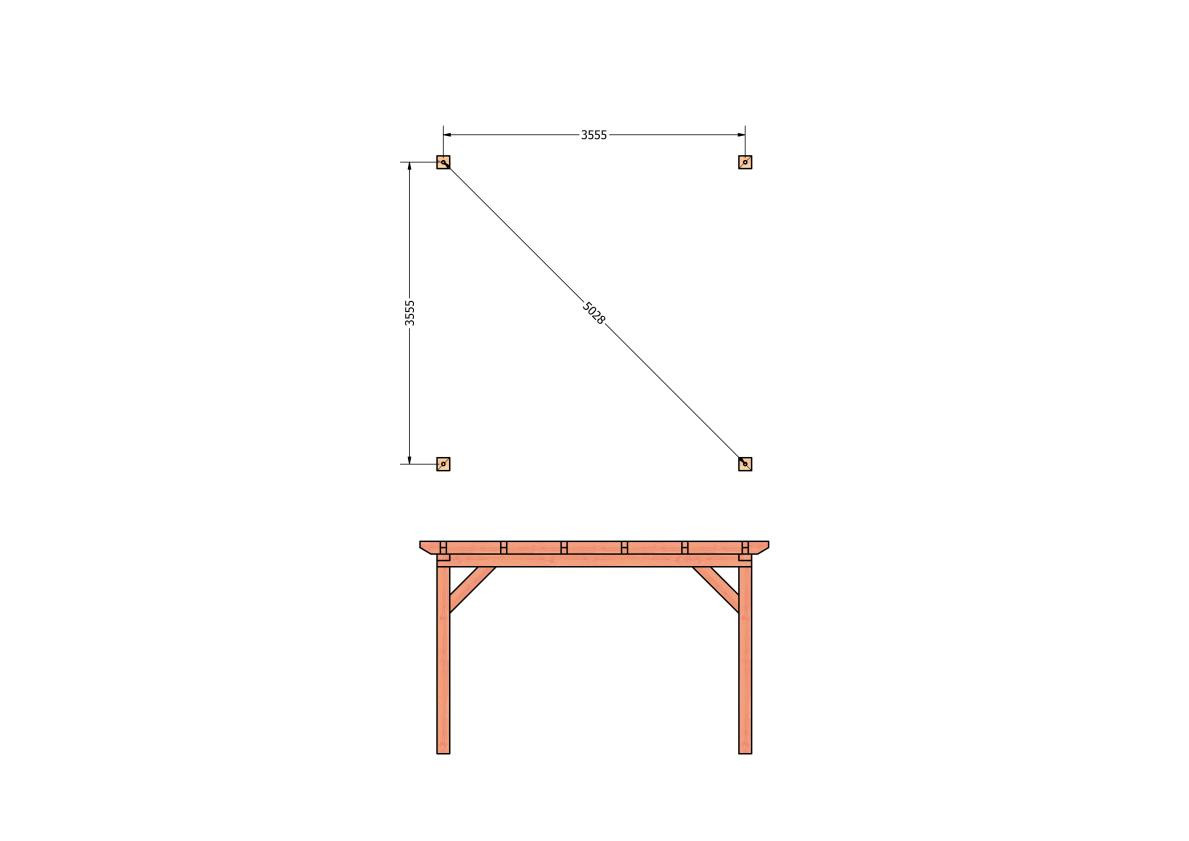 CP-10.1026-douglas-overkapping-tuin-hout-platdak-bouwtekening-kant-en-klaar-pakket-Funderingsplan