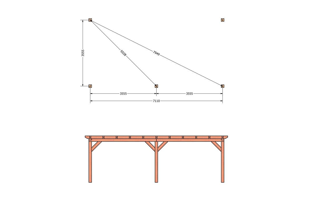 CP-10.2066-douglas-veranda-tuin-overkapping-bouwpakket-bouwtekening-zelfbouw-Funderingsplan