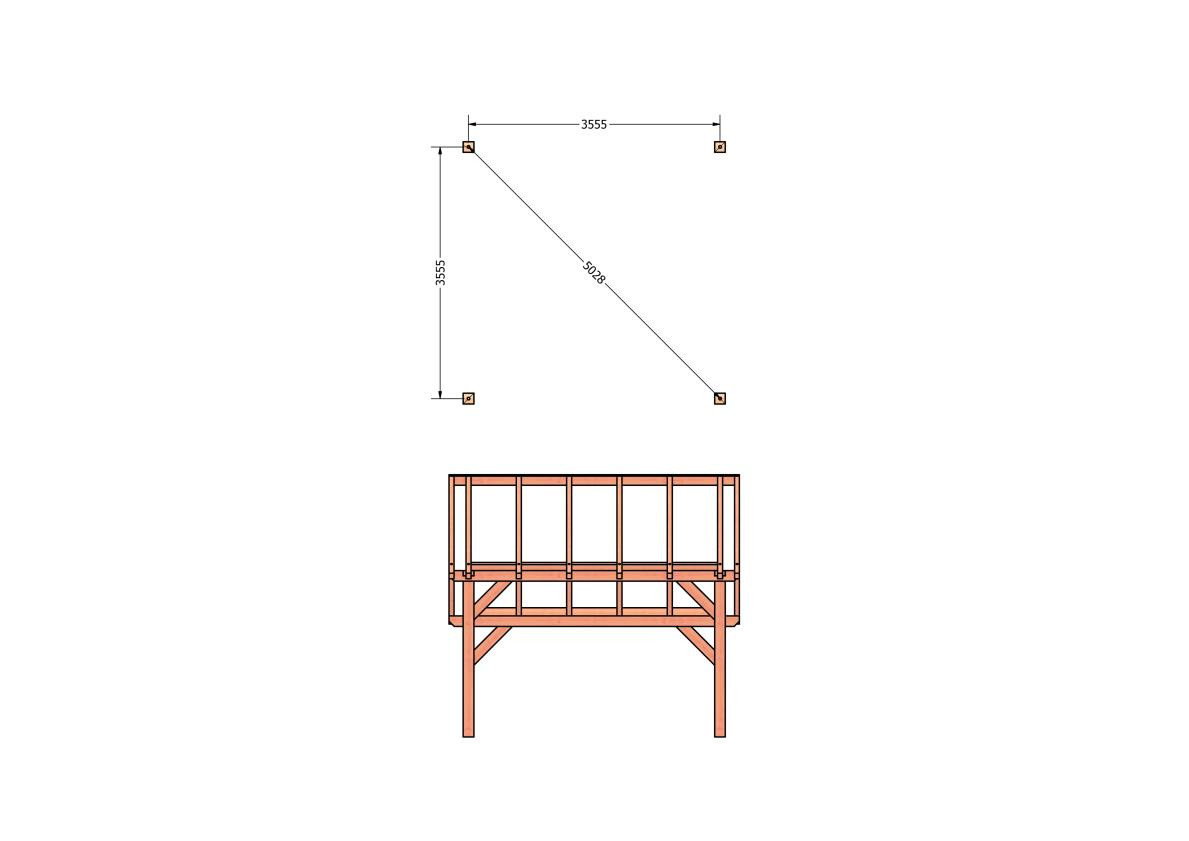 CP-20.1026-houten-kapschuur-constructie-bouwpakket-zelfbouw-bouwtekening-Funderingsplan