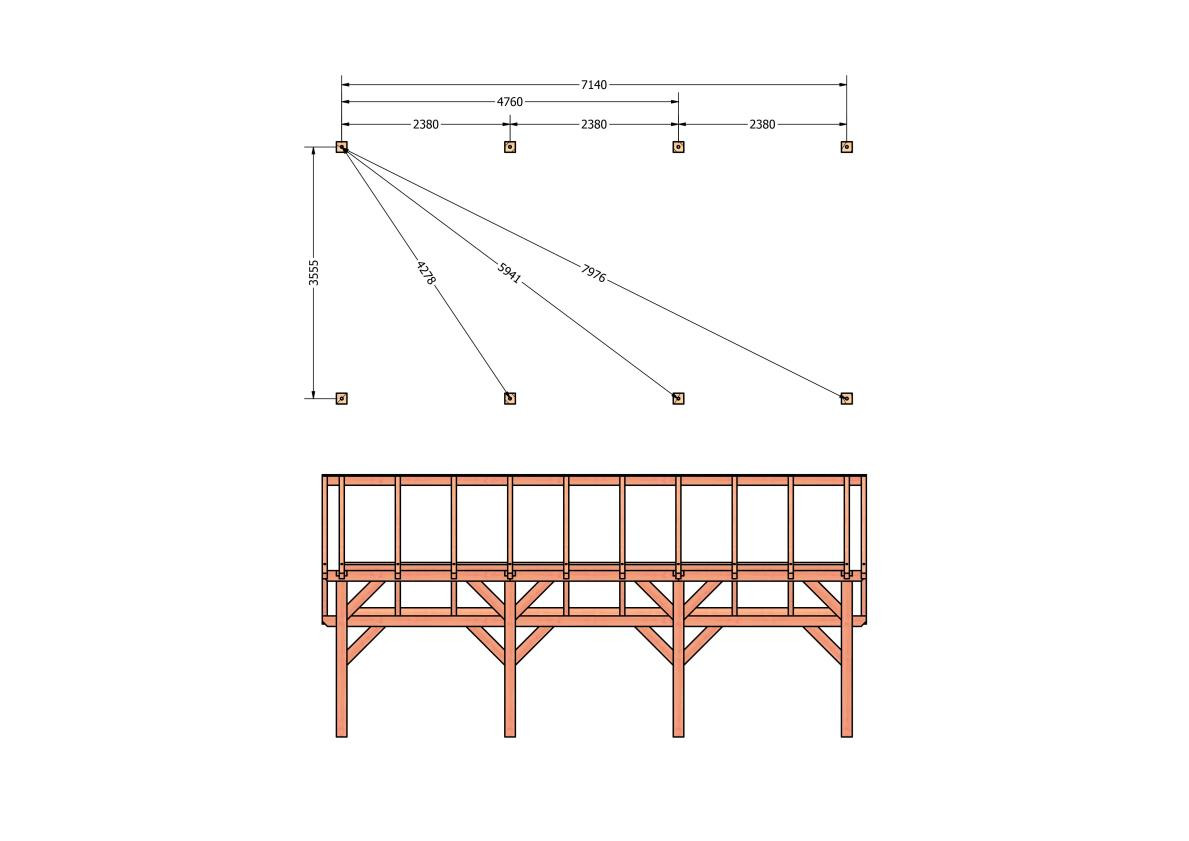 CP-20.1036-houten-kapschuur-constructie-bouwpakket-zelfbouw-bouwtekening-Funderingsplan