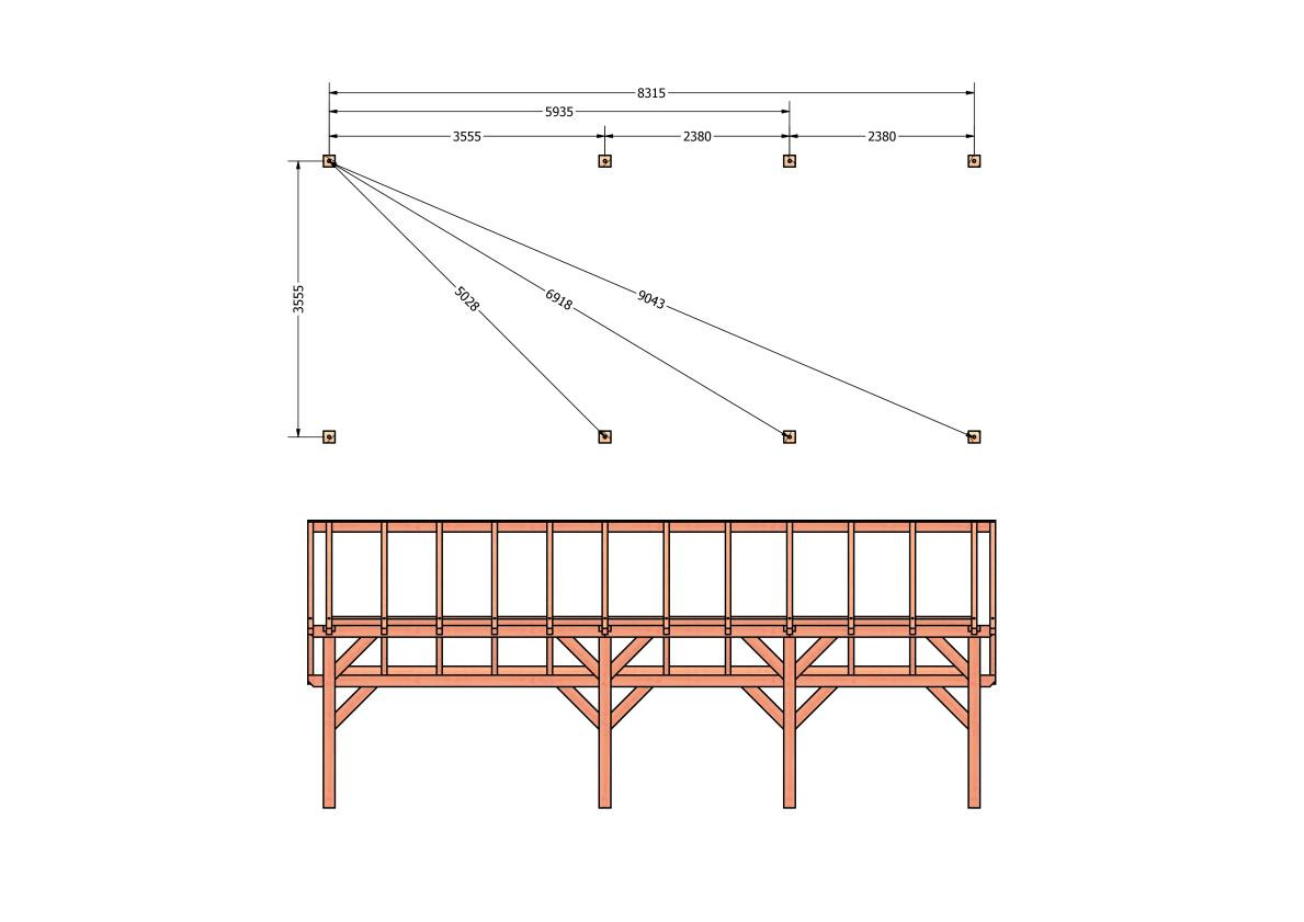CP-20.1039-houten-kapschuur-constructie-bouwpakket-zelfbouw-bouwtekening-Funderingsplan