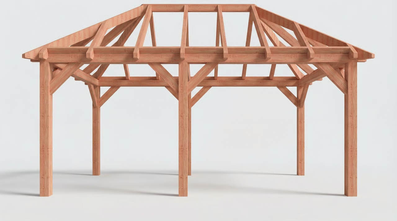 CP-20.3004-V-fundering-houten-schuur-met-overkapping-goedkope-bouwpakket