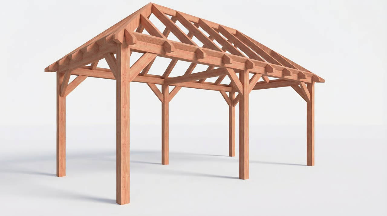 CP-20.3006-L-houten-schuur-met-overkapping-met-veranda-schilddak-constructie-fijnbezaagd