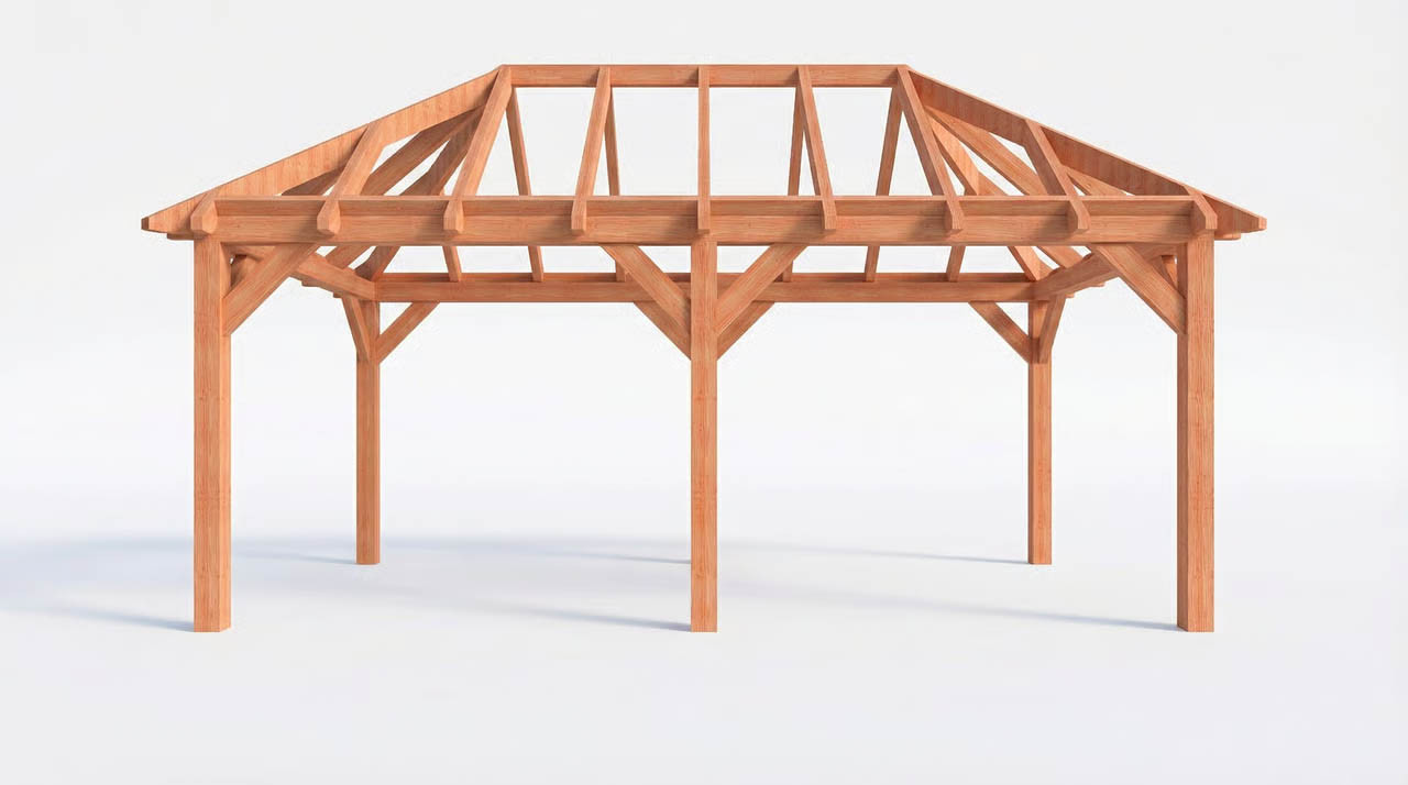 CP-20.3006-V-douglas-houten-houten-schuur-met-veranda-schilddak-constructie-fijnbezaagd