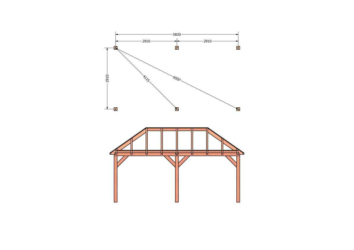 CP-20.3006-houten-schuur-bouwtekening-zelfbouw-constructie-bouwplan-Funderingsplan_1