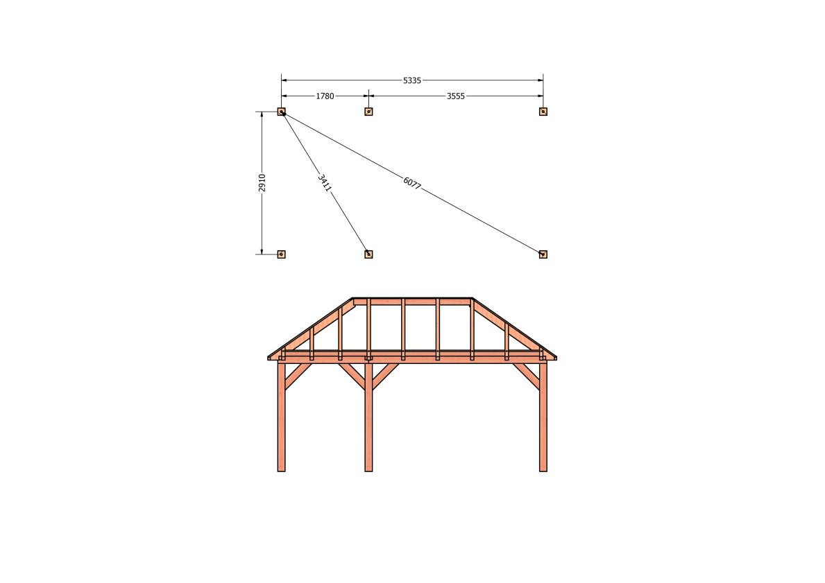 CP-20.3005-houten-schuur-bouwtekening-zelfbouw-constructie-bouwplan-Funderingsplan