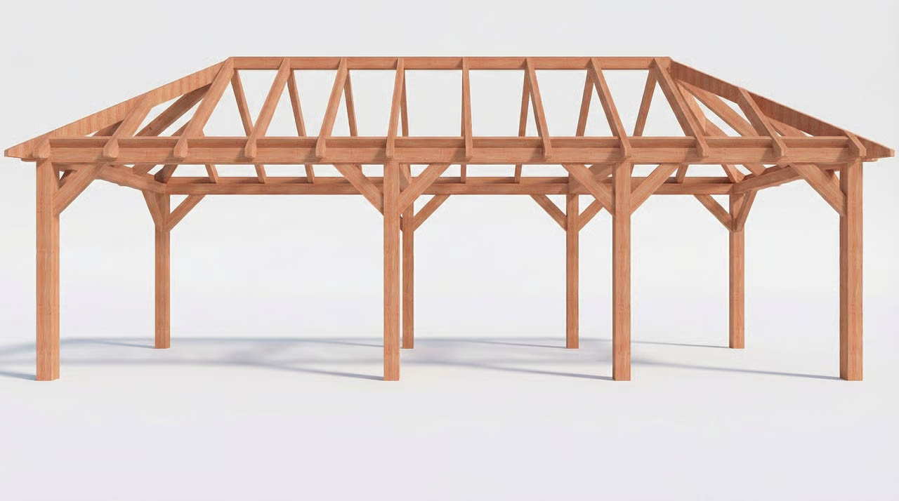 CP-20.3014-V-houten-schuur-met-overkapping-met-overkapping-dakconstructie-schilddak-tuinhuis-schilddak-fijnbezaagd
