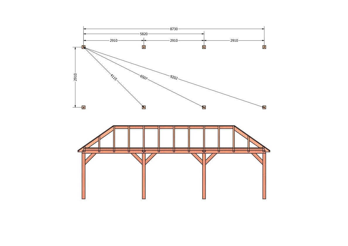 CP-20.3015-houten-schuur-bouwtekening-zelfbouw-constructie-bouwplan-Funderingsplan_1