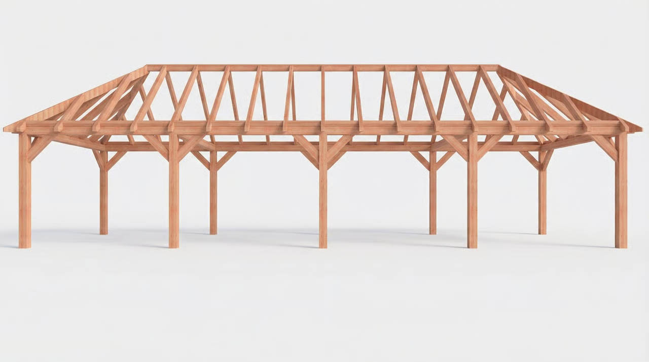 CP-20.3043-V-douglas-houten-houten-schuur-met-overkapping-met-overkapping-dakconstructie-schilddak-tuinhuis-schilddak-fijnbezaagd