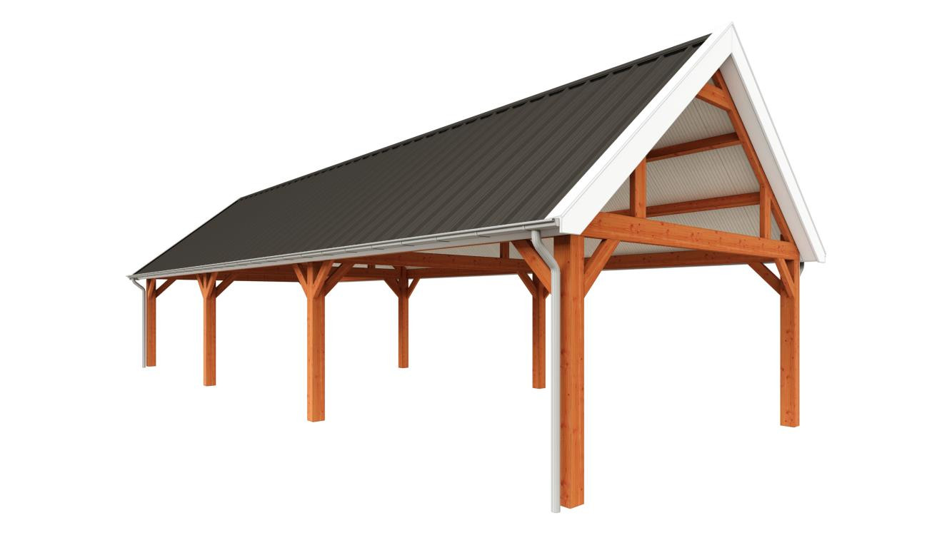 houten-schuur-constructie-bouwpakket-laten-bouwen-15200x5750-Zadeldak-select-modern