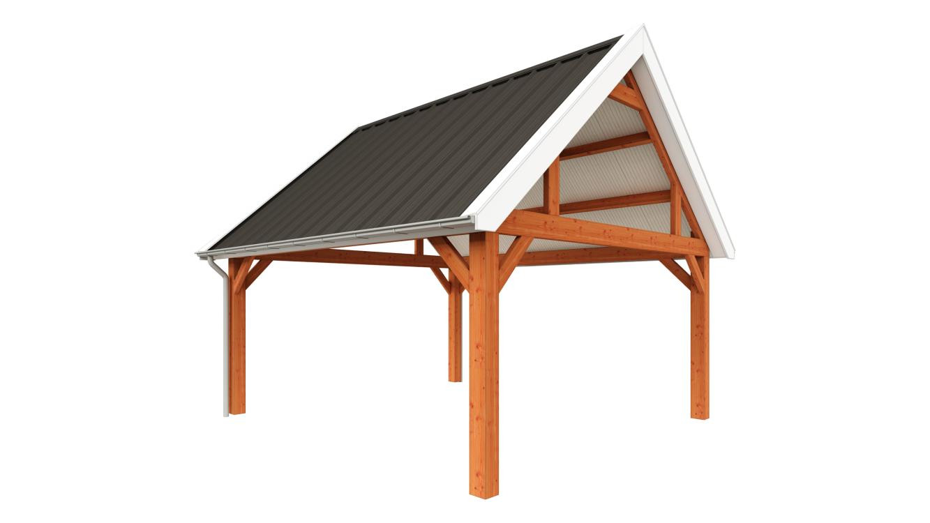 douglas-houten-garage-met-veranda-5500x5750-Trendhout-Zadeldak-Select-modern
