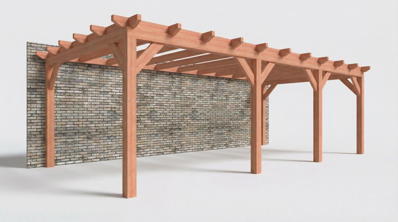CP-10.2070 - Constructiepakket aanbouwveranda - 8220x3905x2500mm links - links