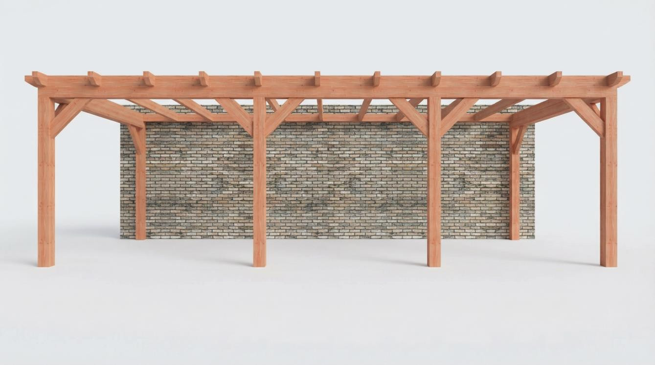 CP-10.2070 - Constructiepakket aanbouwveranda - 8220x3905x2500mm links - voor