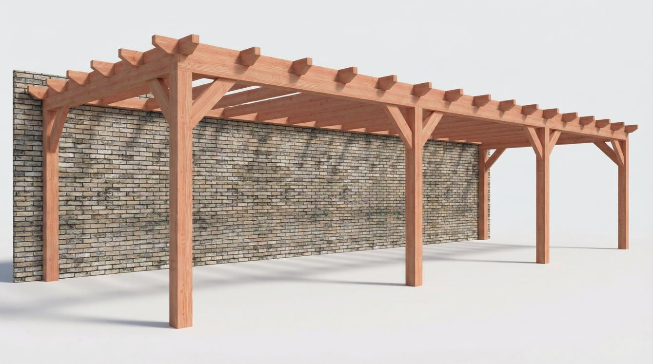 CP-10.2077 - Constructiepakket aanbouwveranda - 11215x3905x2500mm -links