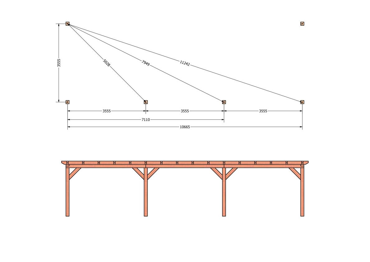 CP-10.2077-douglas-veranda-tuin-overkapping-bouwpakket-bouwtekening-zelfbouw-Funderingsplan