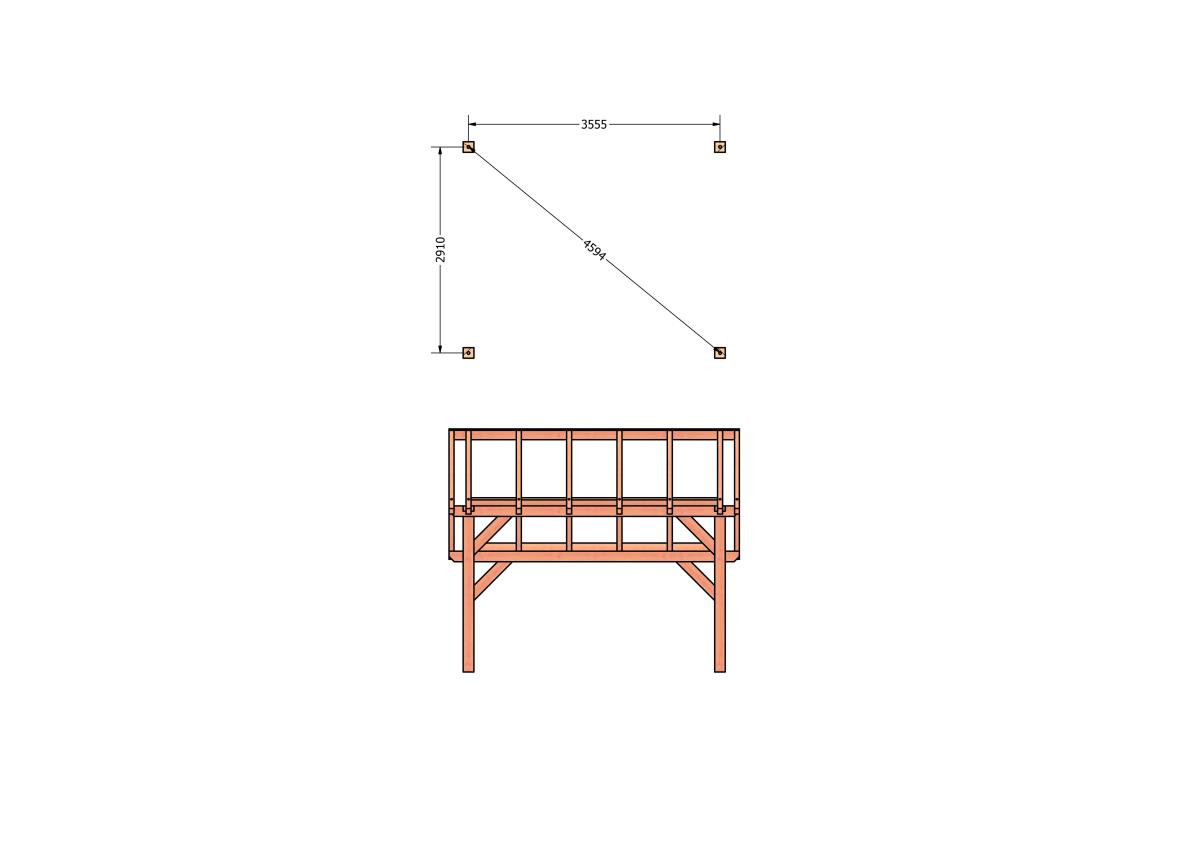 CP-20.1001-kapschuur-hout-douglas-bouwpakket-bouwtekening-Funderingsplan