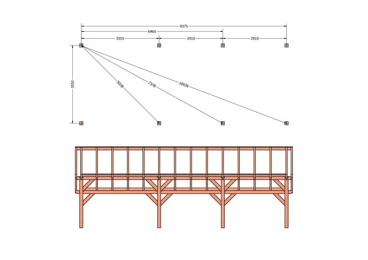 CP-20.1041-houten-kapschuur-constructie-bouwpakket-zelfbouw-bouwtekening-Funderingsplan