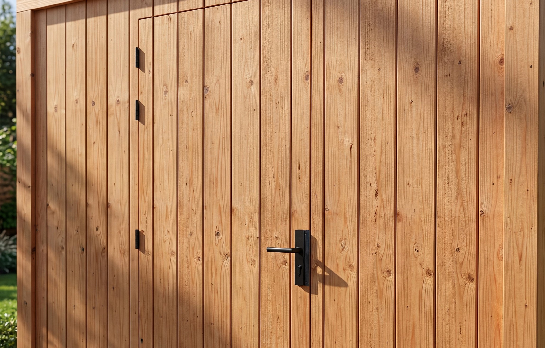 deurframe met kozijn links bekleedbaar - deurpoort kader - deurframe voor tuindeur met slot impressie2