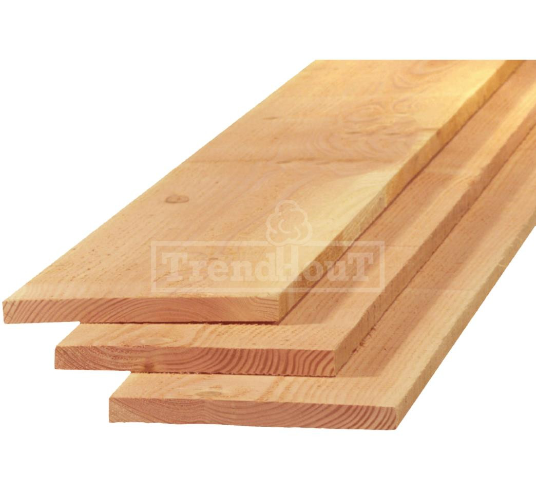 Douglas planken fijnbezaagd 22x250x4000 5000mm