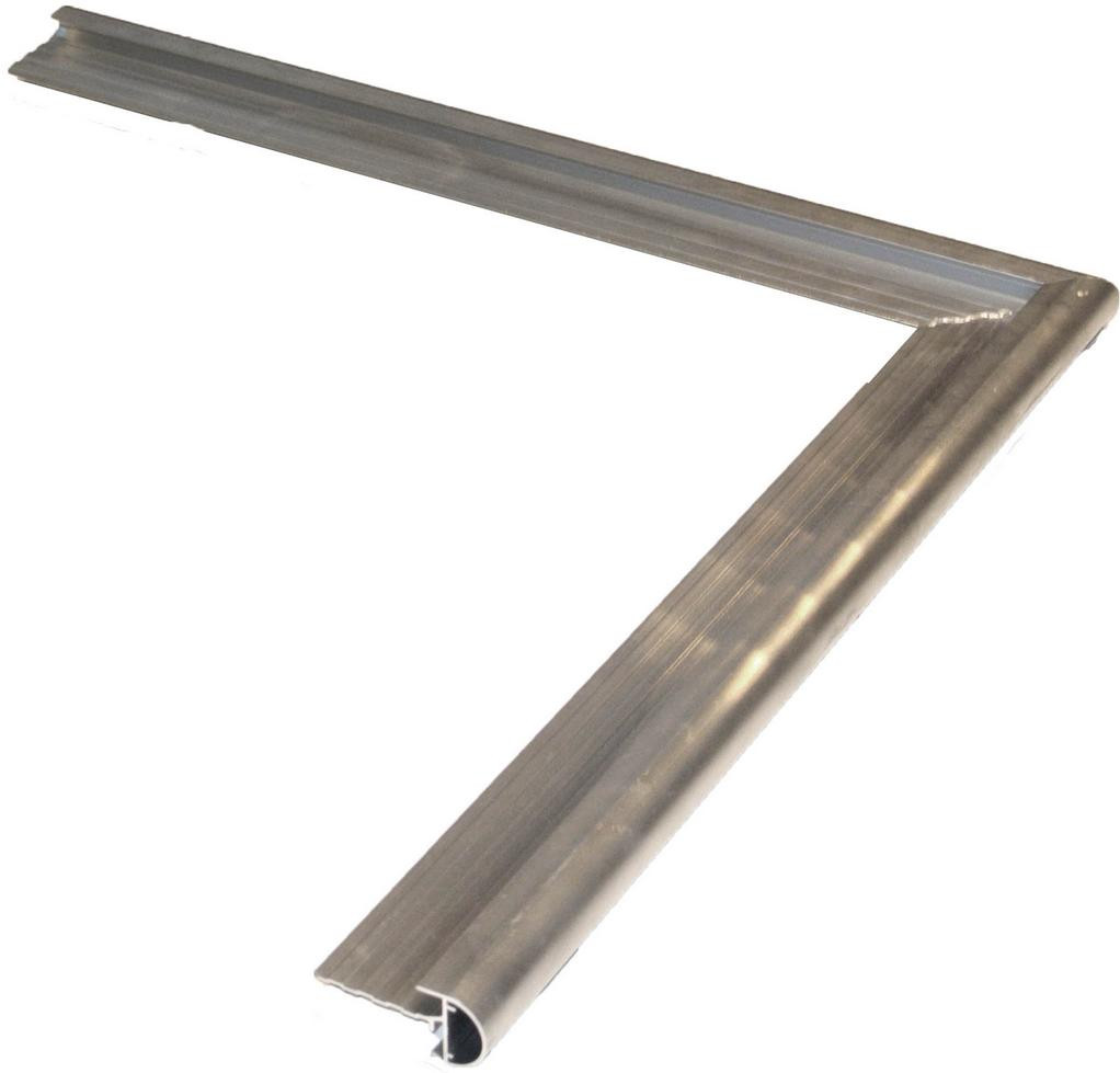 2.Aluminium daktrim met kraal (incl. koppelstukken)