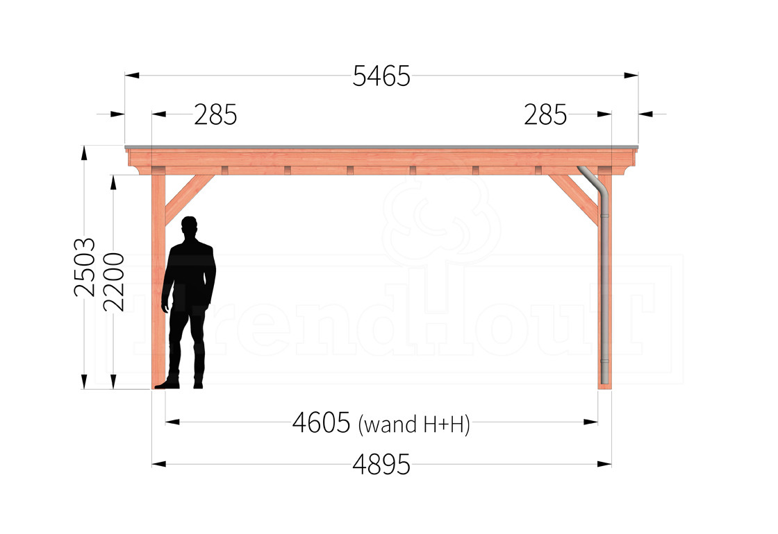 landelijke-douglas-houten-overkapping-bouwpakket-toscane-5m-5-meter-diep-zijaanzicht