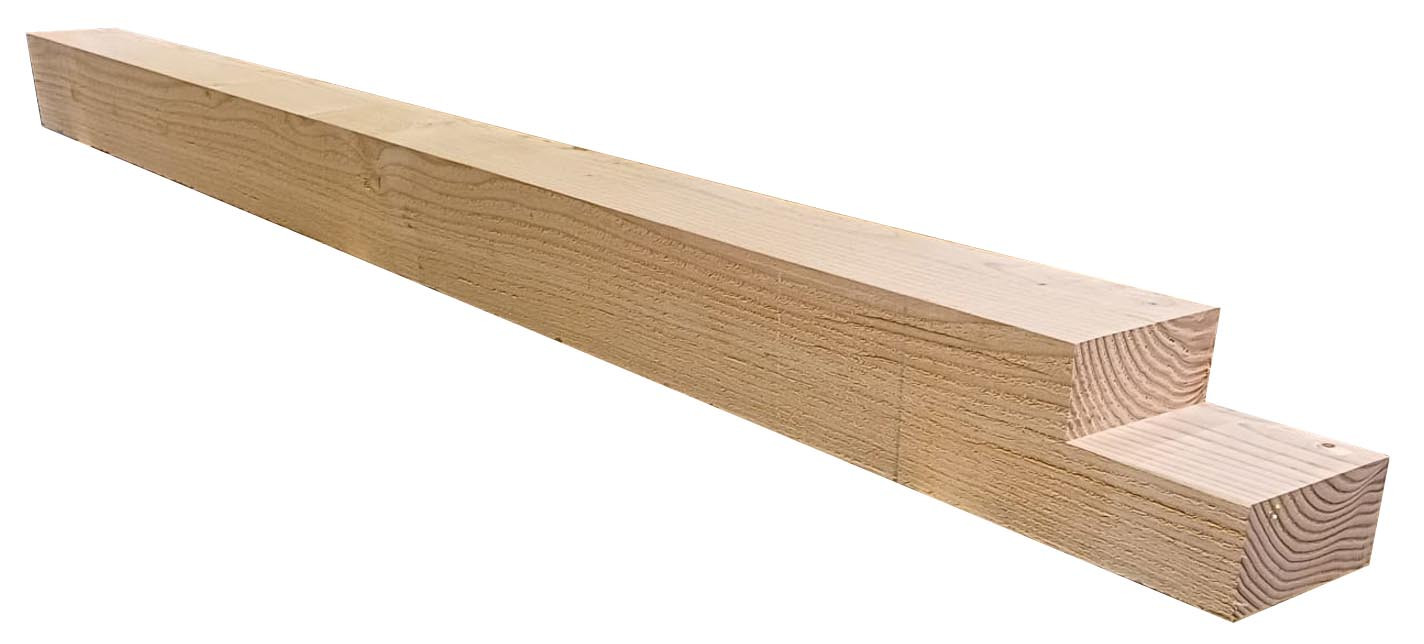 Tussenstaander 150x150x2480mm met keep 70x150mm