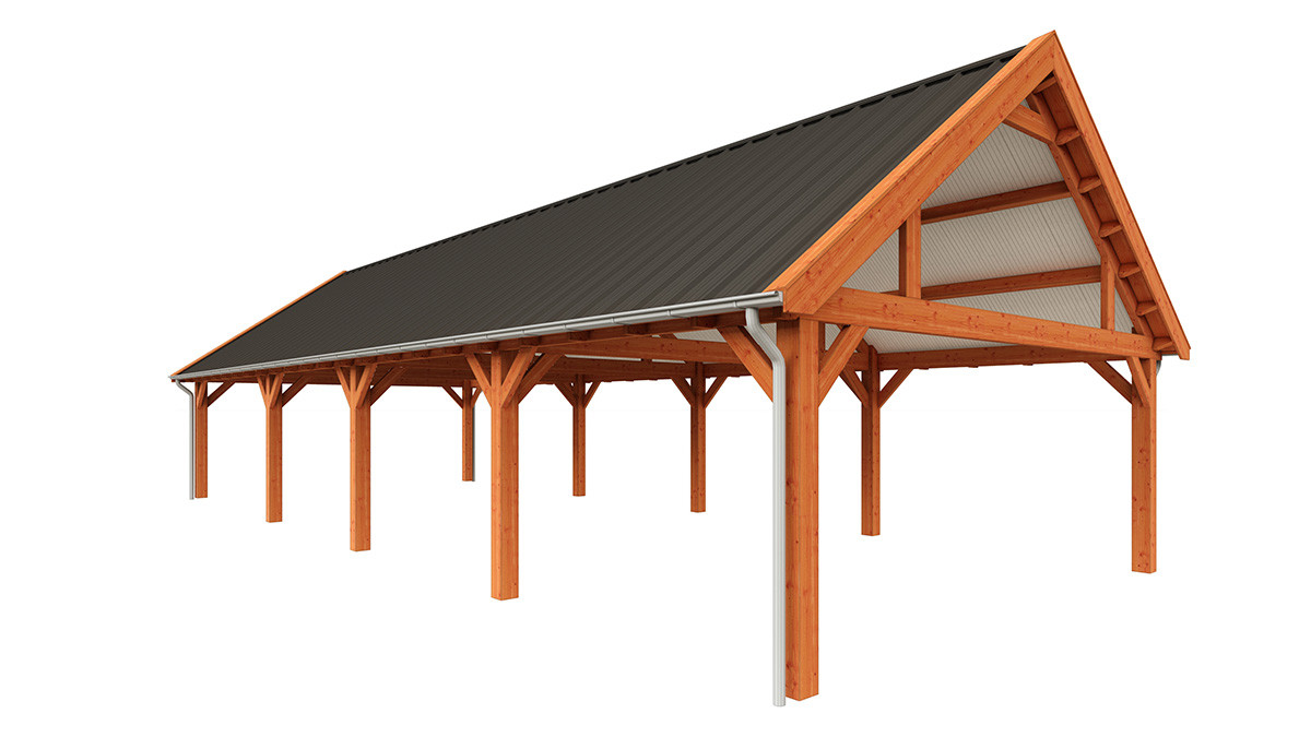 douglas-houten-schuur-constructie-bouwpakket-kopen16300x5750-Zadeldak-select-Landelijk