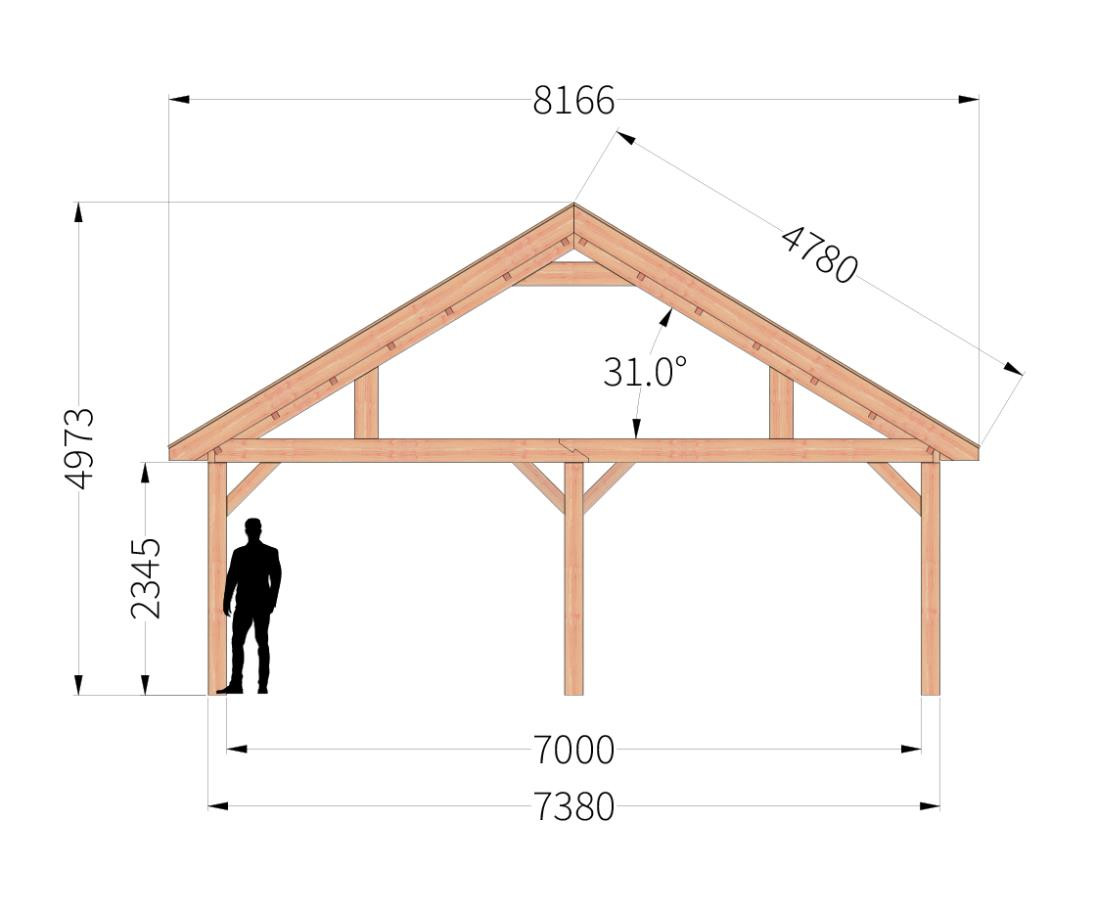 ZadeldakSelectLandelijk7m_zijaanzicht