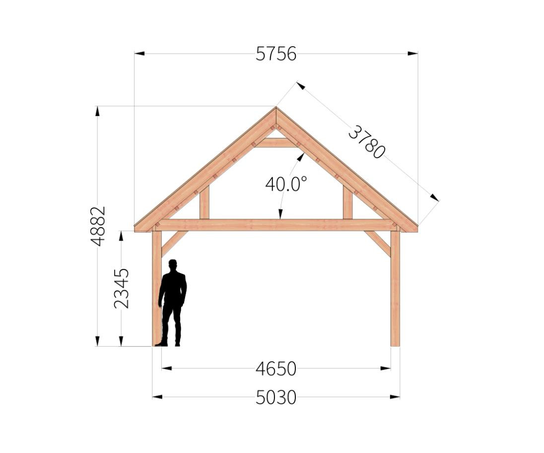 ZadeldakSelectLandelijk5m_zijaanzicht