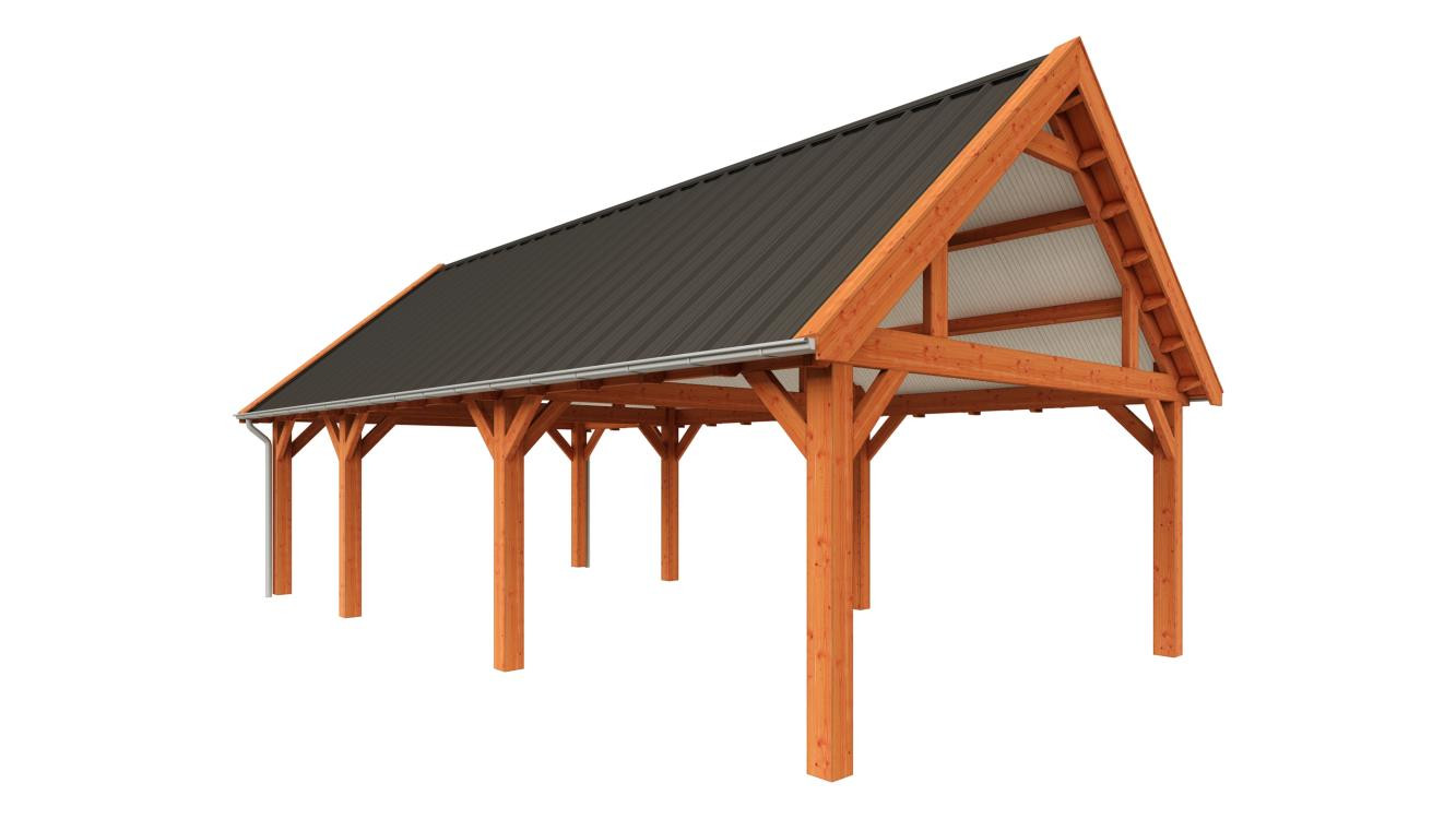 houten-garage-met-veranda-bouwpakket-10150x6800-Zadeldak-select-landelijk