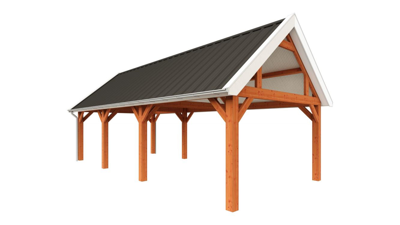 houten-schuur-met-carport-kopen10150x5000-Trendhout-Zadeldak-Select-modern