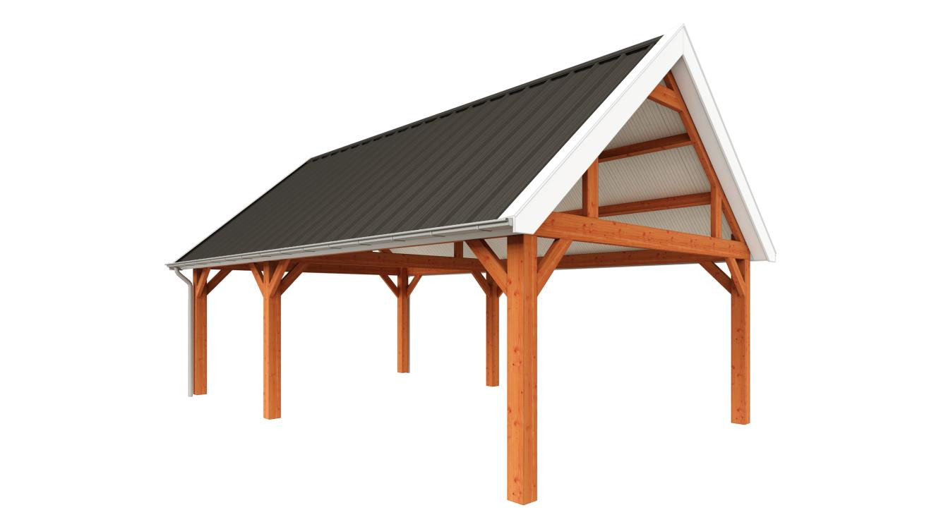 houten-garage-met-carport-bouwpakket-8450x5750-Trendhout-Zadeldak-Select-modern