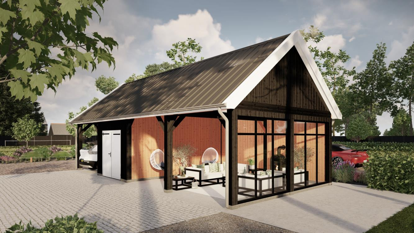 douglas-houten-schuur-met-overkapping-Trendhout-Select-Modern-12,5x5m