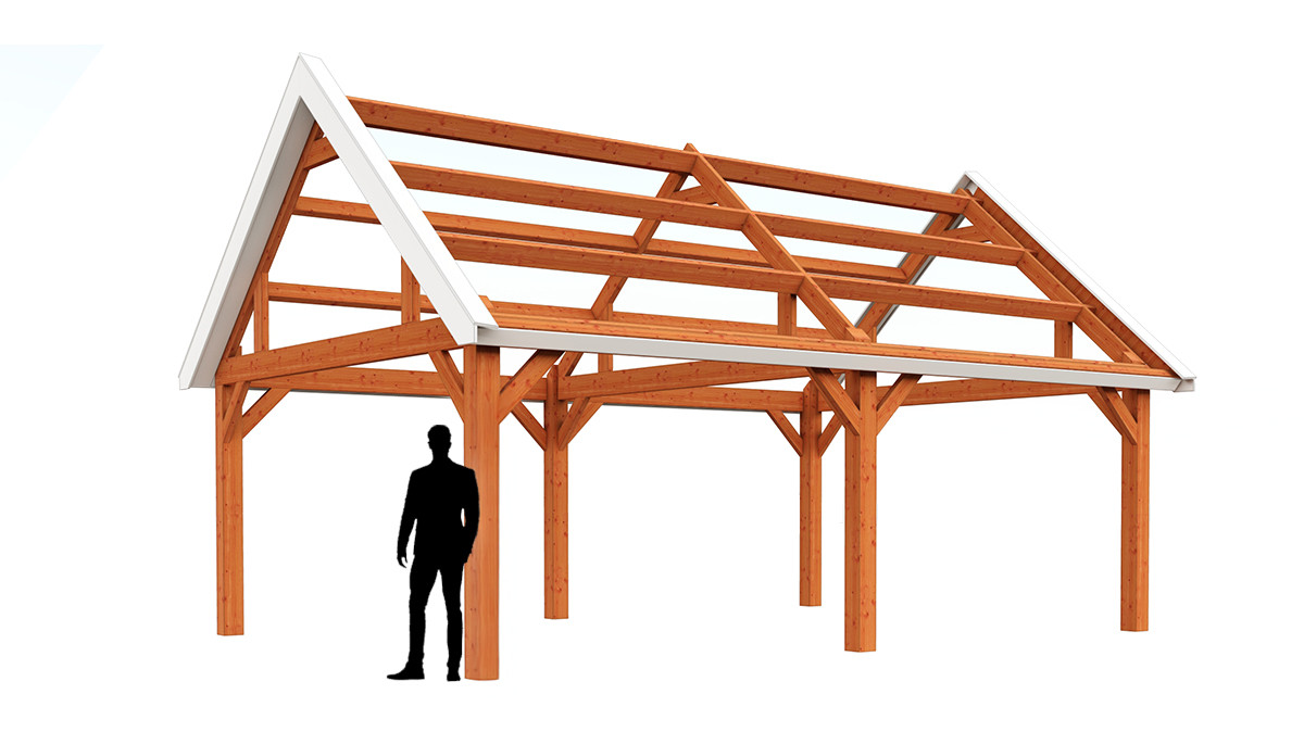 Constructie-bouwpakket-prefab-schuur-of-garage_zadeldak_overzicht_Zadeldak_Select_Modern