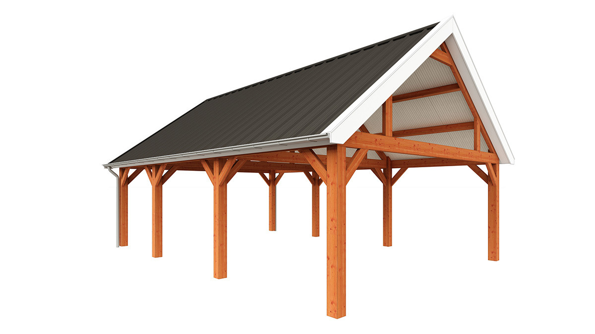 prefab-garage-constructie-bouwpakket-9000x6800-Trendhout-Zadeldak-Select-modern