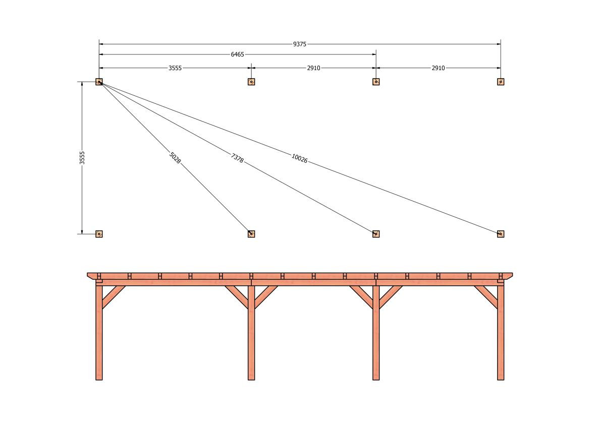 CP-10.1041-douglas-overkapping-tuin-hout-platdak-bouwtekening-kant-en-klaar-pakket-Funderingsplan - kopie