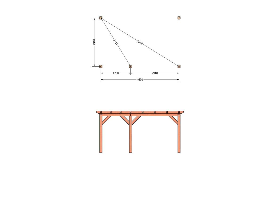 CP-10.2002-houten-veranda-bouwpakket-douglas-constructie-bouwtekening-Funderingsplan