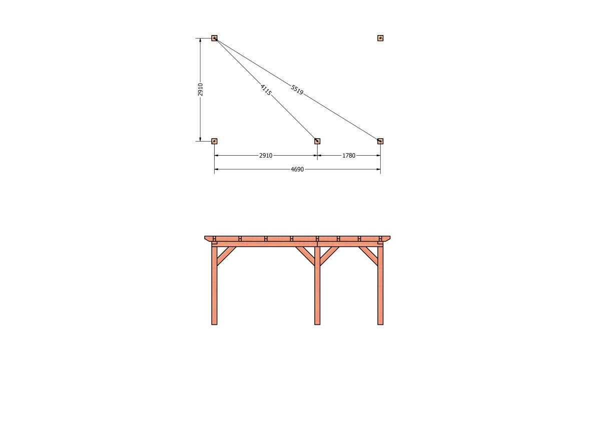 CP-10.2003-houten-veranda-bouwpakket-douglas-constructie-bouwtekening-Funderingsplan