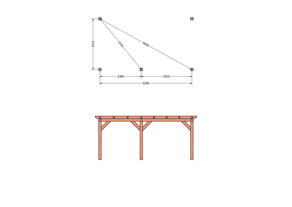 CP-10.2005-houten-veranda-bouwpakket-douglas-constructie-bouwtekening-Funderingsplan