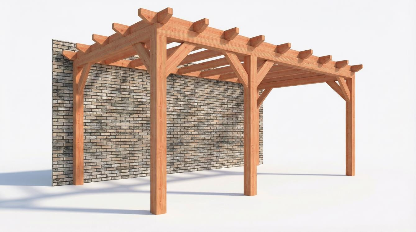 CP-10.2007 - Constructiepakket aanbouwveranda - 5840x3260x2500mm rechts - links