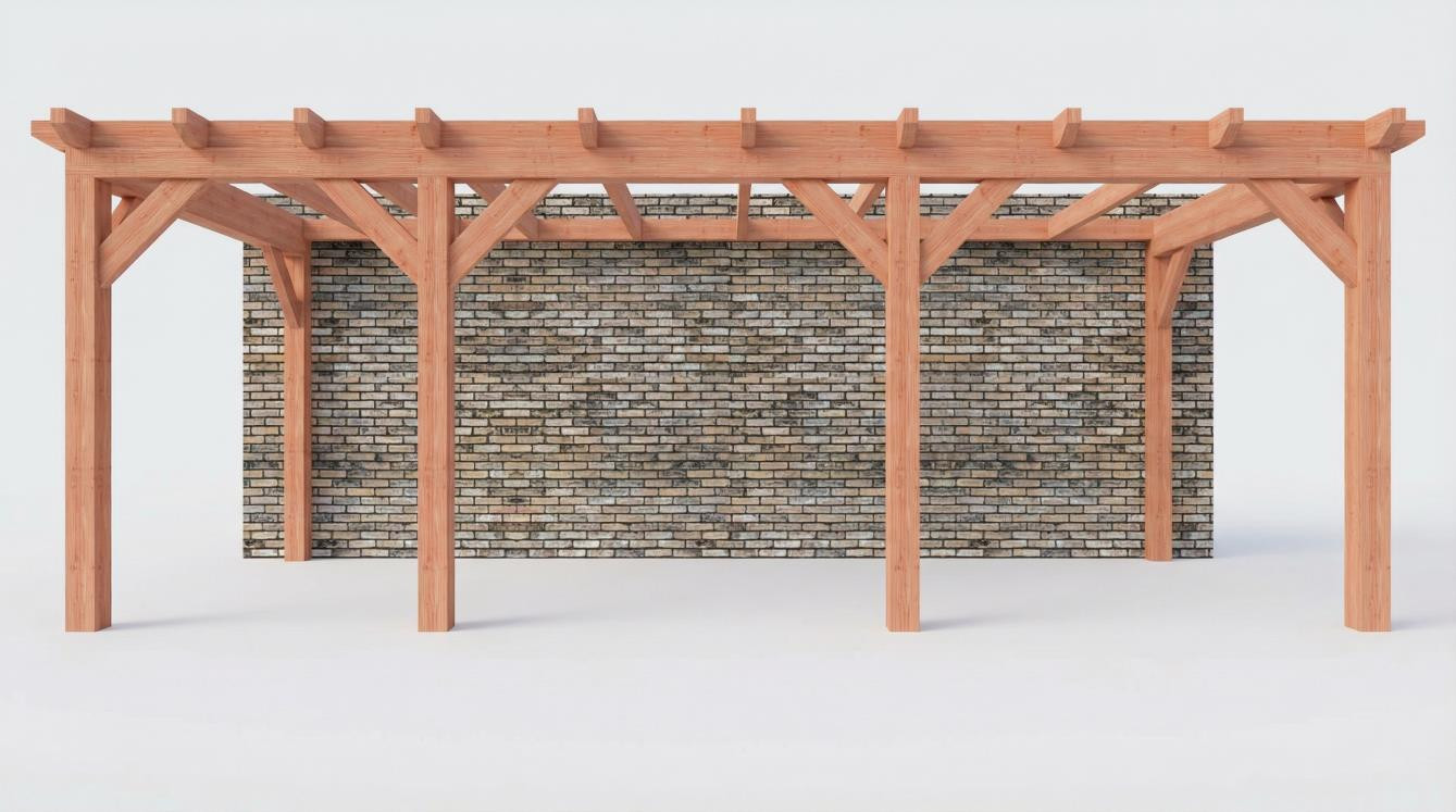 CP-10.2014 - Constructiepakket aanbouwveranda - 7090x3260x2500mm links - voor