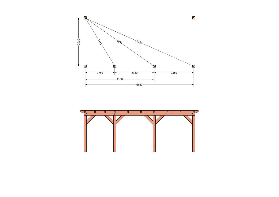 CP-10.2014-houten-veranda-bouwpakket-douglas-constructie-bouwtekening-Funderingsplan