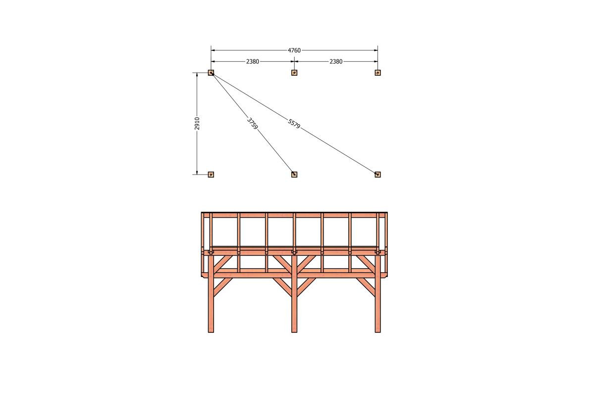 CP-20.1003-kapschuur-hout-douglas-bouwpakket-bouwtekening-Funderingsplan