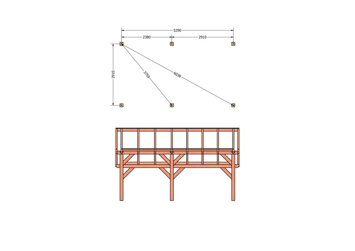CP-20.1004-kapschuur-hout-douglas-bouwpakket-bouwtekening-Funderingsplan