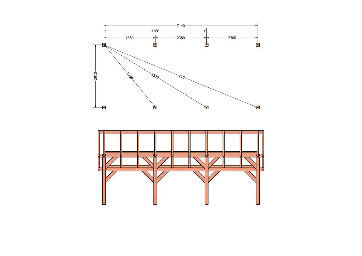 CP-20.1011-kapschuur-hout-douglas-bouwpakket-bouwtekening-Funderingsplan