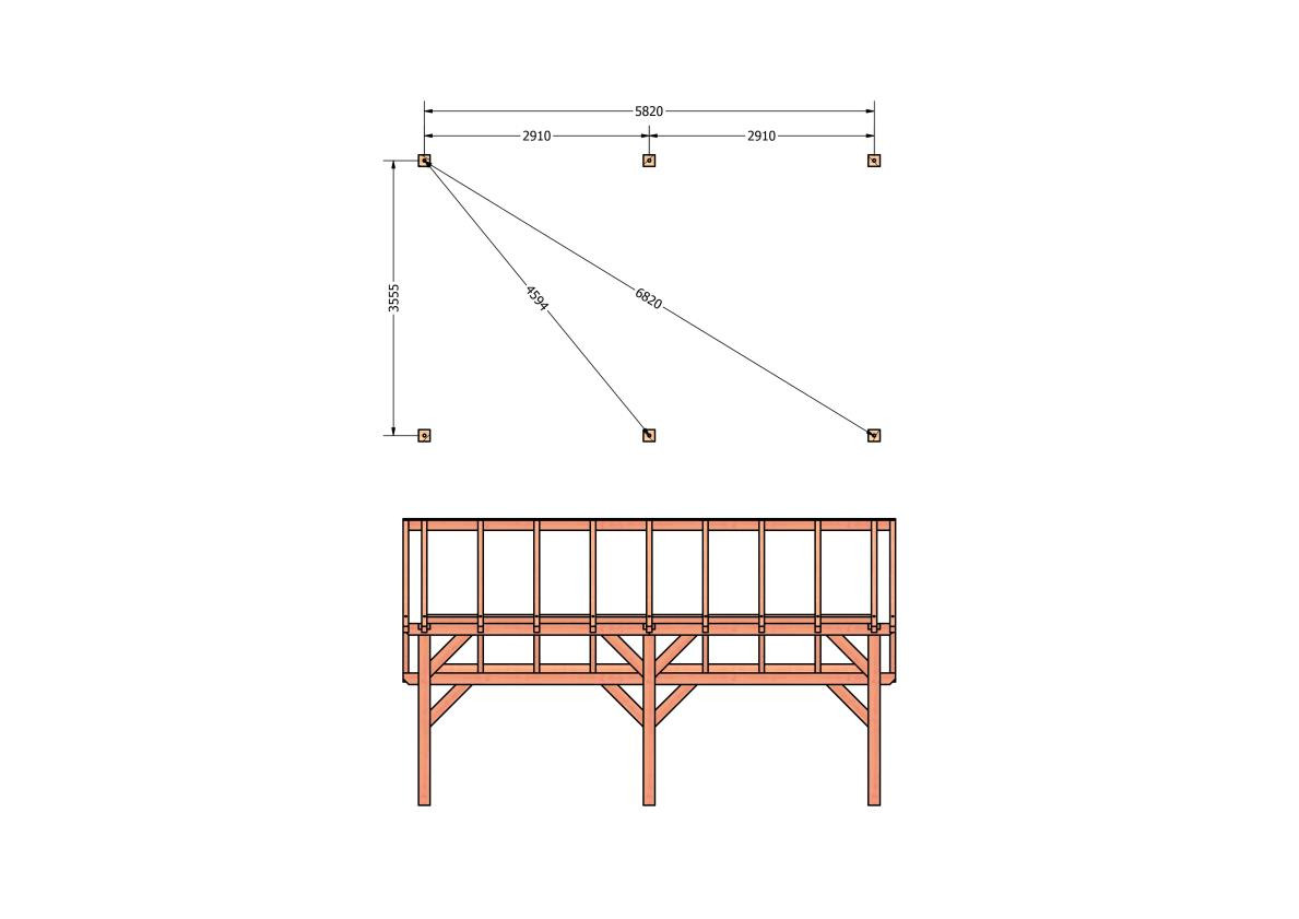 CP-20.1031-houten-kapschuur-constructie-bouwpakket-zelfbouw-bouwtekening-Funderingsplan