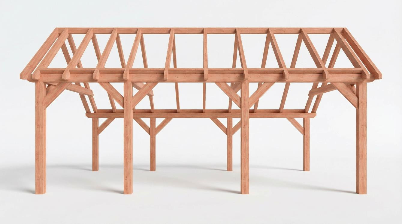 CP-20.1034-V-zelfbouw-kapschuur-constructie-bouwpakket-douglas-hout-complete-set