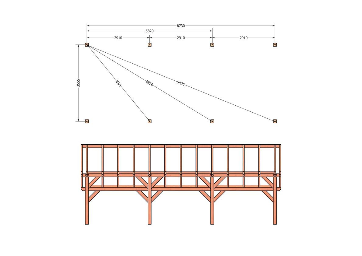 CP-20.1040-houten-kapschuur-constructie-bouwpakket-zelfbouw-bouwtekening-Funderingsplan