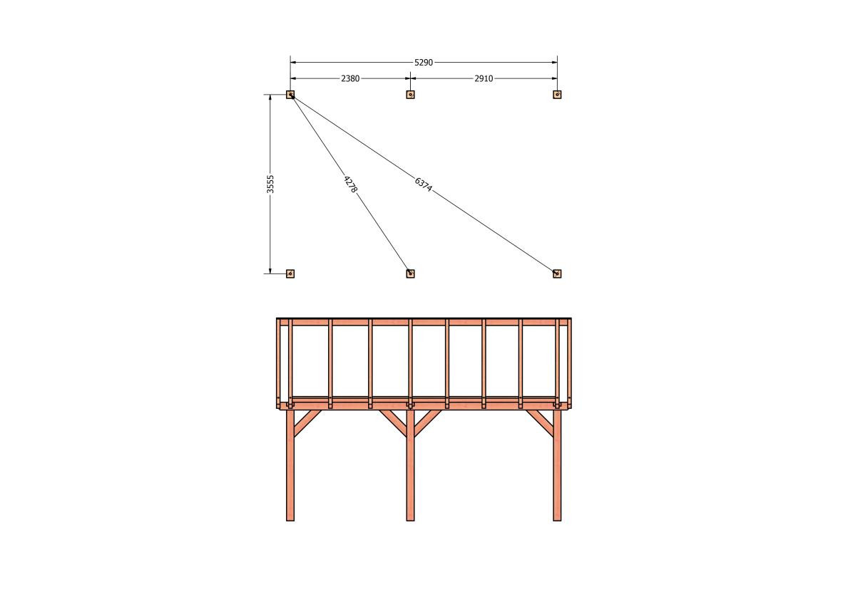 CP-20.2029-douglas-schuur-met-overkapping-bouwen-constructie-zelfbouw-bouwtekening-Funderingsplan